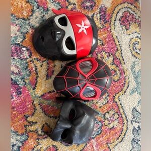 Black and Red Costume Masks Set